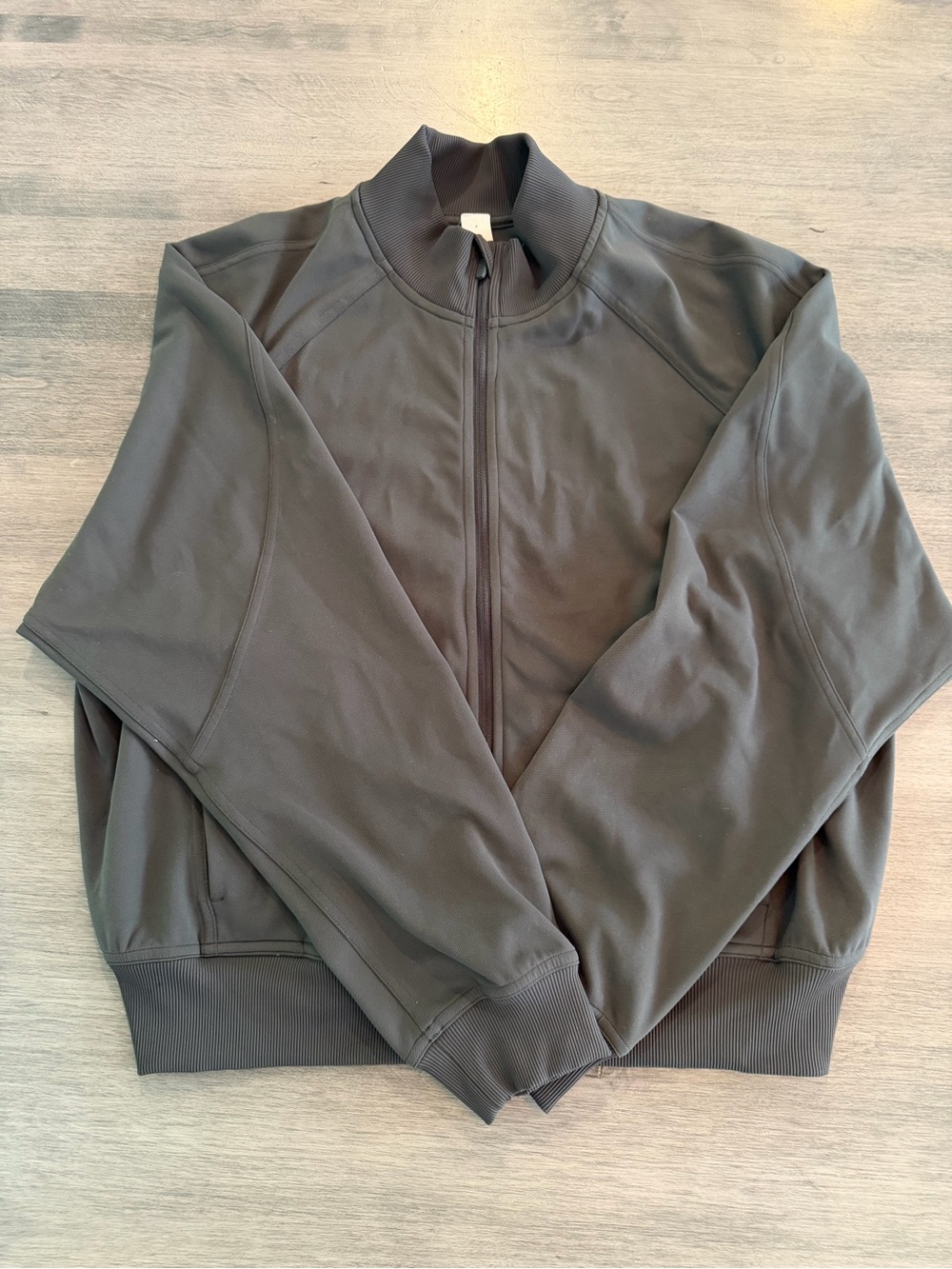 Lululemon Wunder Train Track Jacket *Twill Graphite Grey Size 8 EUC